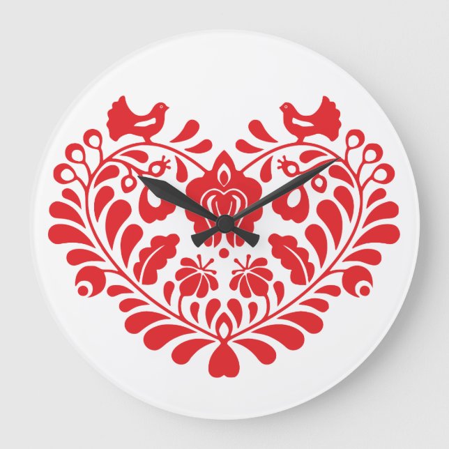 Ornamento folclórico tradicional Reloj (Anverso)