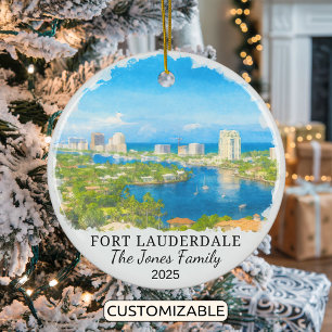 Ornamento Fort Lauderdale personalizado, Florida