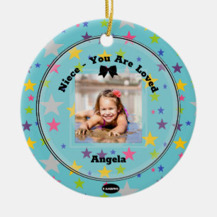 Ornamento fotográfico Aqua con Stars HAMbWG