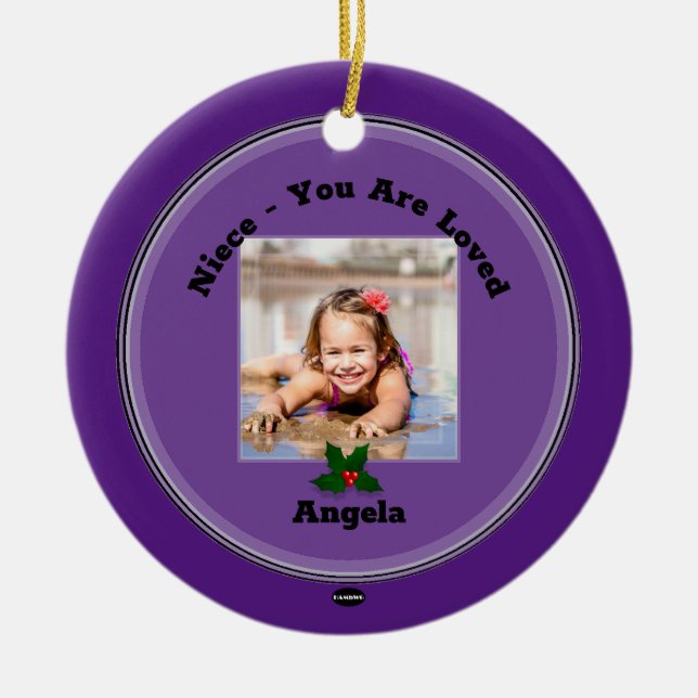 Ornamento fotográfico con Mistletoe HAMbWG (Frente)