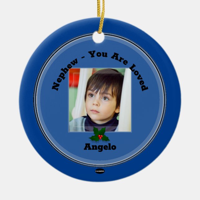 Ornamento fotográfico con Mistletoe HAMbWG (Frente)