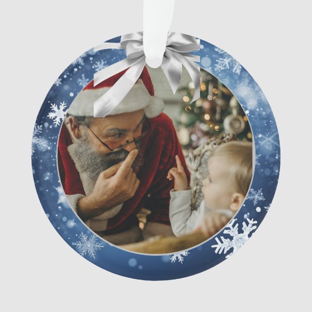 Ornamento fotográfico de abuelos por primera vez P (Anverso)