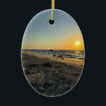 Ornamento fotográfico de Beach Sunset<br><div class="desc">Ornamento fotográfico de Beach Sunset</div>