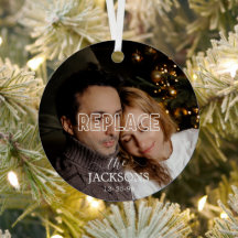 Ornamento fotográfico de navidades