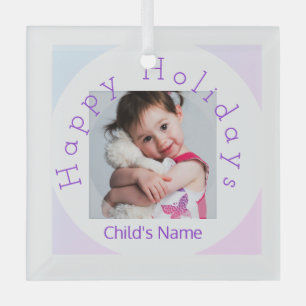 Ornamento fotográfico en vidrio pastel HAMbyWG