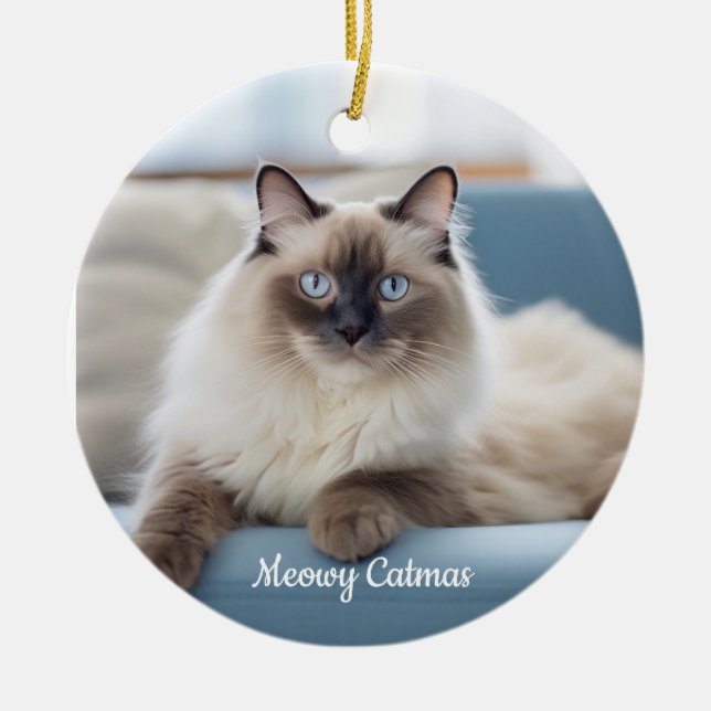 Ornamento fotográfico Mascota personalizado (Frente)