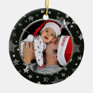 Ornamento fotográfico Personalizado de estrellas