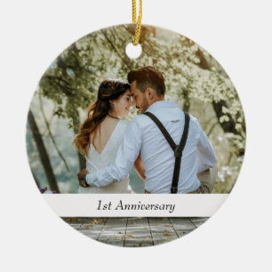 Ornamento fotográfico y precioso aniversario Boda 