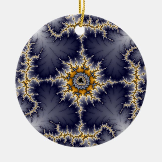 Ornamento fractal enmarcado (Frente)