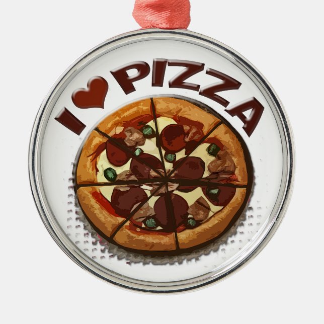 Ornamento fresco de la pizzería de la pizza (Frente)