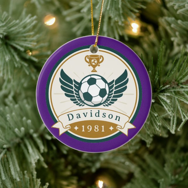 Ornamento - Fútbol - Personalizado - Añadir nombre (Árbol)