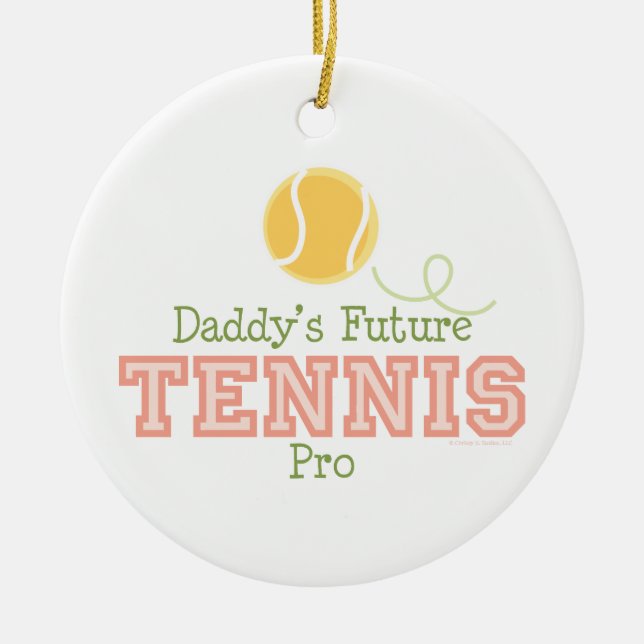 Ornamento futuro del tenis del papá favorable (Frente)