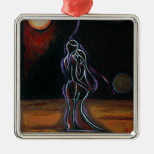 Ornamento gemelo de las llamas: Metal