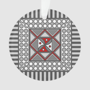 Ornamento geométrico acrílico alternativo