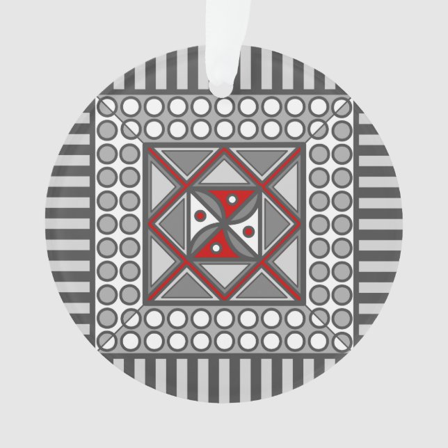 Ornamento geométrico acrílico alternativo (Anverso)