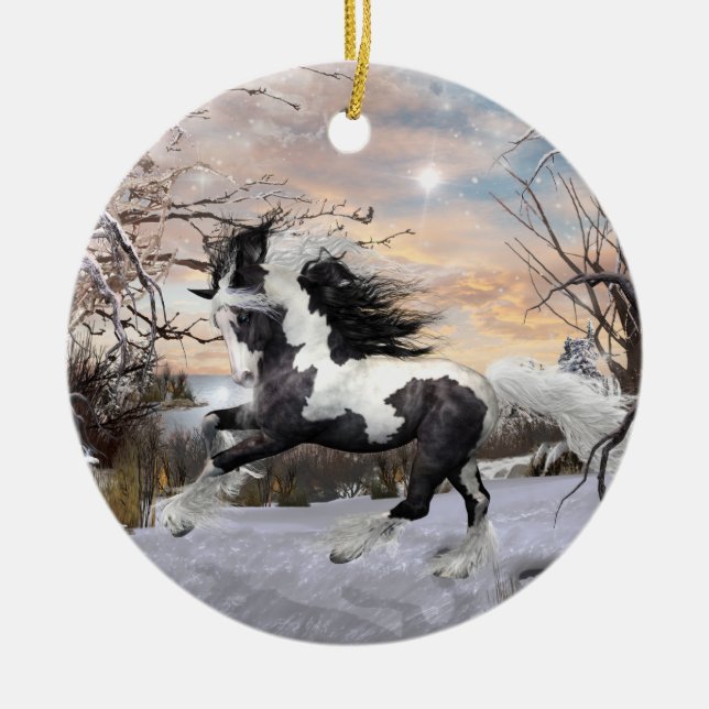 Ornamento gitano del caballo de Vanner (Frente)