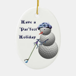 Ornamento Golfing de los regalos del navidad de