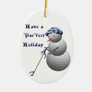 Ornamento Golfing de los regalos del navidad de