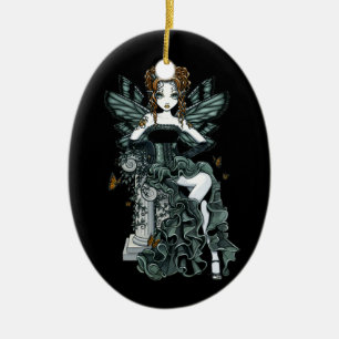 Ornamento gótico de la hada de la mariposa de las