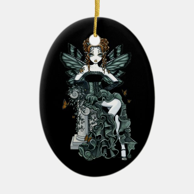 Ornamento gótico de la hada de la mariposa de las (Frente)