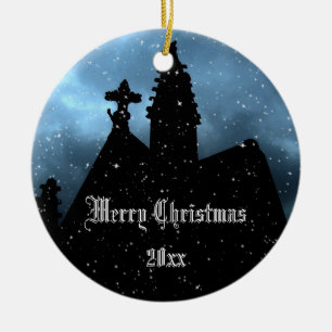 Ornamento gótico del navidad de la cripta a