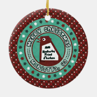 Ornamento grande del navidad del pollo