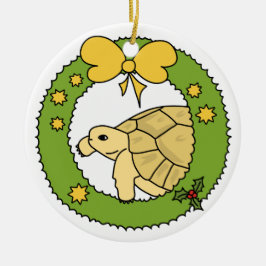 Ornamento griego del navidad de la tortuga