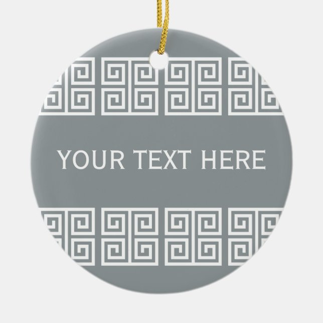 Ornamento griego del personalizado del modelo (Frente)