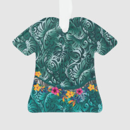 Ornamento hawaiano de fusión de telas