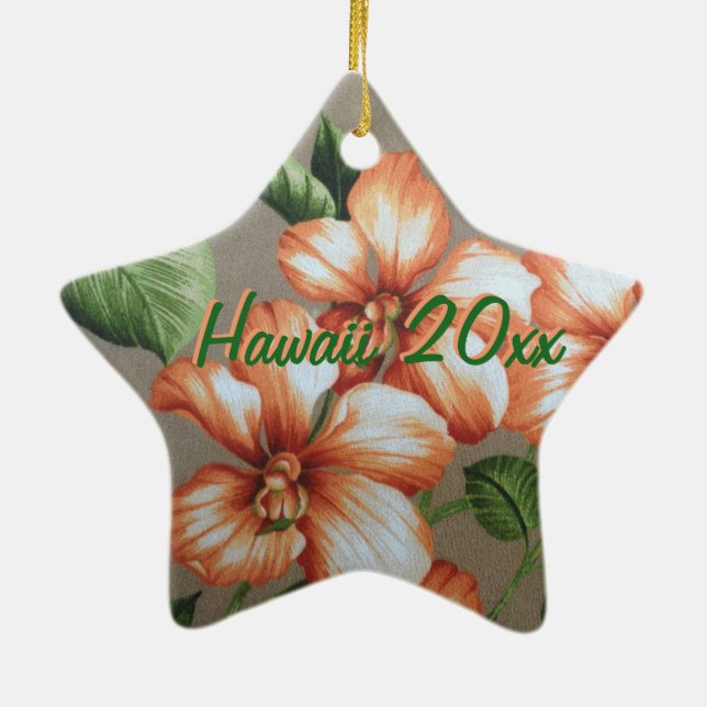 Ornamento hawaiano del navidad (Atrás)