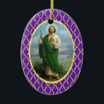 Ornamento hermoso del St. Jude<br><div class="desc">O la mayoría del apóstol santo, del santo Jude, del criado fiel y del amigo de Jesús, del thee del honoureth de la iglesia y del invoketh universal, como el patrón de casos desesperados, y de cosas casi se desesperó de. Ruegue para mí, que tan desgraciada. Haga el uso, yo...</div>