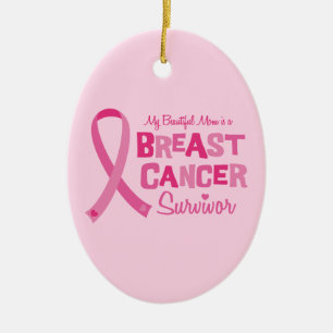 Ornamento hermoso del superviviente del cáncer de