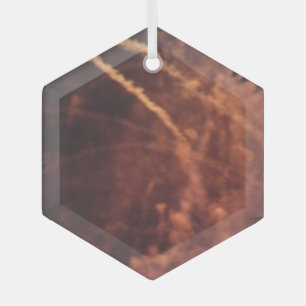 Ornamento hexágono de vidrio de fuegos artificiale