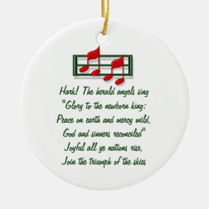 Ornamento himno "Hark the Herald Angels canta"