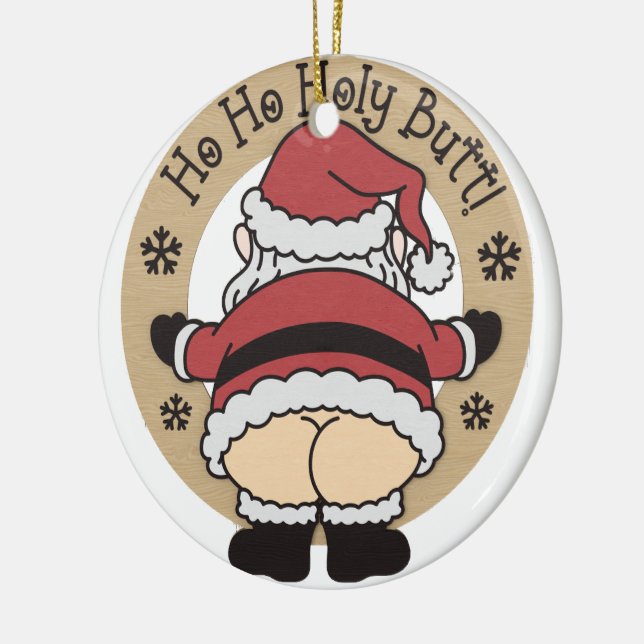 Ornamento Ho Holy Santa Butt (Izquierda)