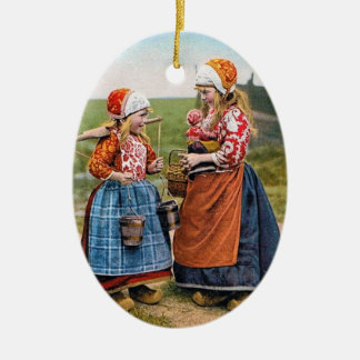 ORNAMENTO holandés del DÍA DE FIESTA de los chicas