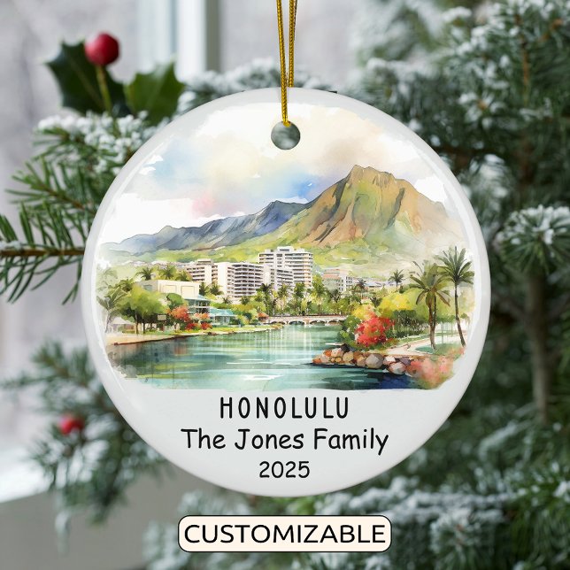 Ornamento Honolulu Personalizado, Hawái (Subido por el creador)