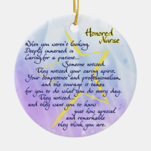 Ornamento honorado de enfermera