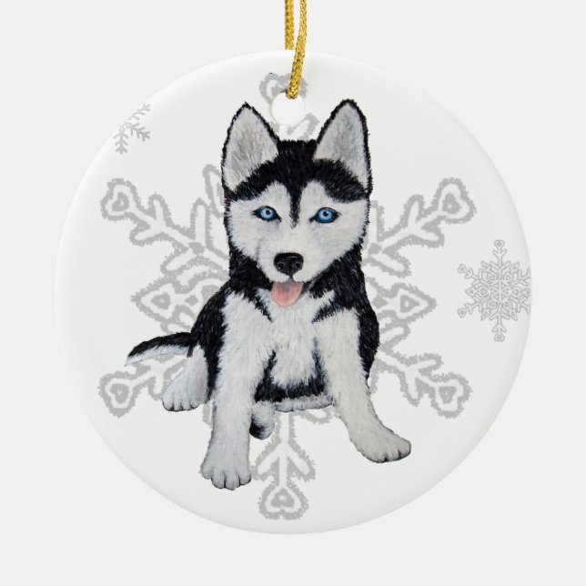 Ornamento Husky Siberiano (Frente)