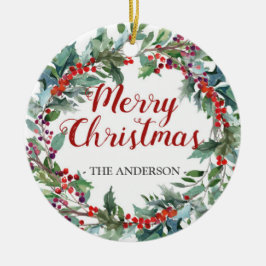 Ornamento imperecedero de la foto de la guirnalda