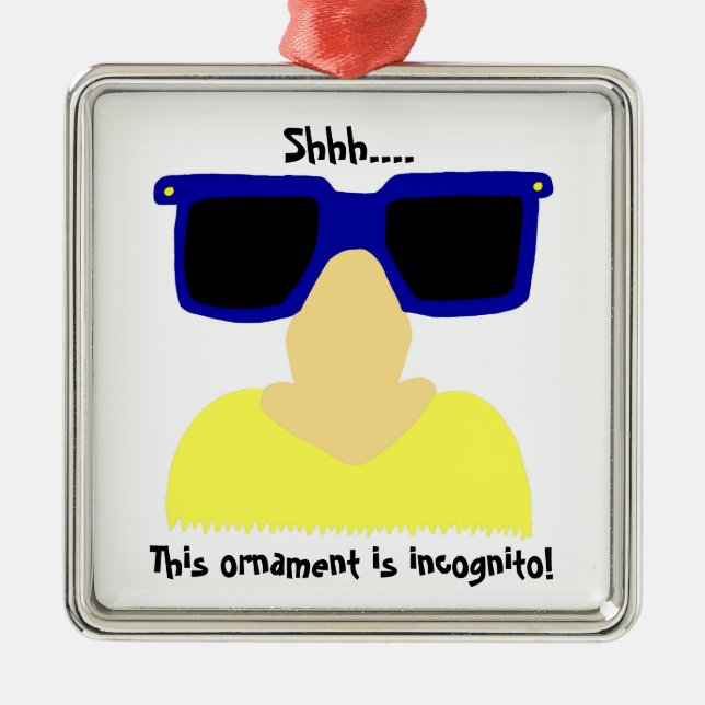 Ornamento Incognito Mustache & Glasses (Frente)