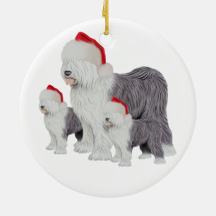 Ornamento inglés viejo del círculo del perro