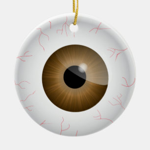 Ornamento inyectado en sangre del globo del ojo de