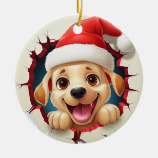 Ornamento irruptivo de perro de Golden Retriever 3