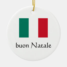 Ornamento italiano de Feliz Navidad