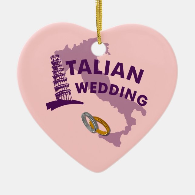 Ornamento italiano de la boda (Frente)