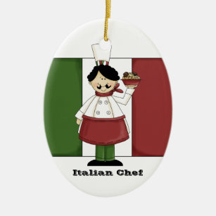 Ornamento italiano de la cocina del cocinero #3