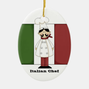 Ornamento italiano de la cocina del cocinero #6