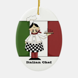 Ornamento italiano de la cocina del cocinero #7