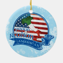 Ornamento italiano de Navidad americano